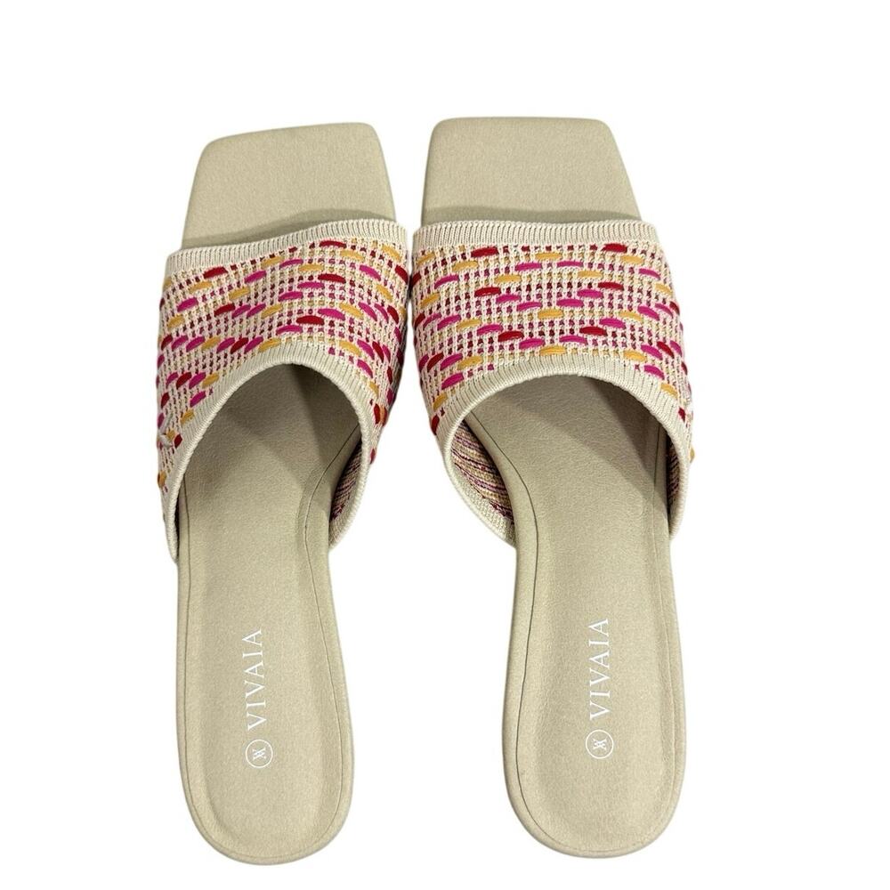 VIVAIA Juliet Pro Square-Toe Block Heel Sandals Size 37 = US Size 6.5-7 - Picture 5 of 8